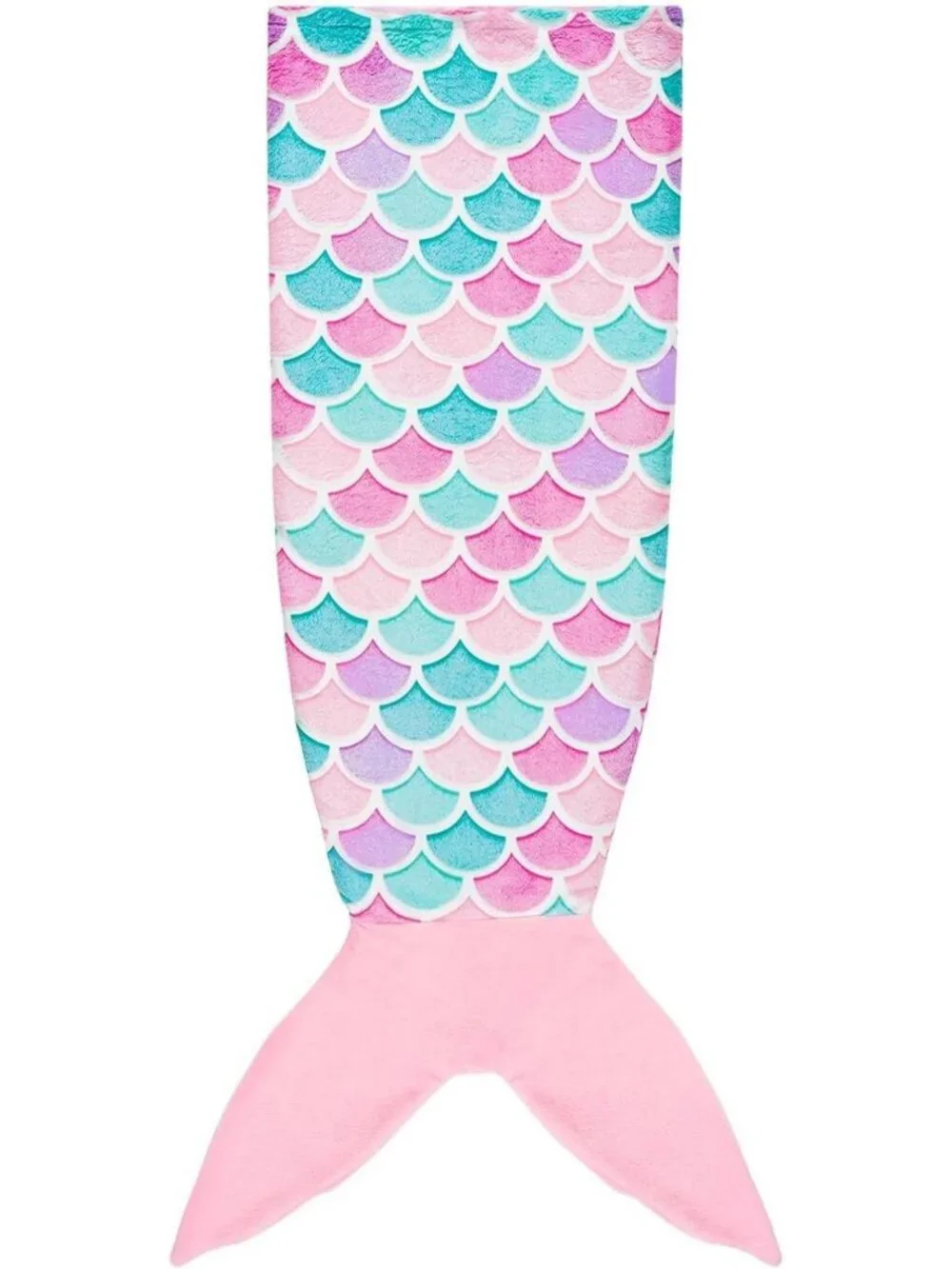 Glow in the Dark Mermaid Tail Blanket - Cozy Wearable Blanket for Kids & Adults